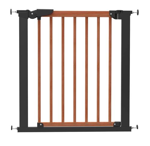 Barrière de sécurité Design BabyDan bois cerisier/Noir