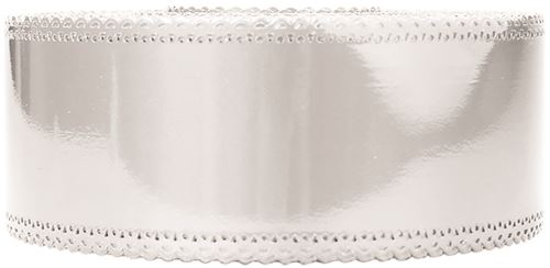 Ruban charlotte dentelle blanc