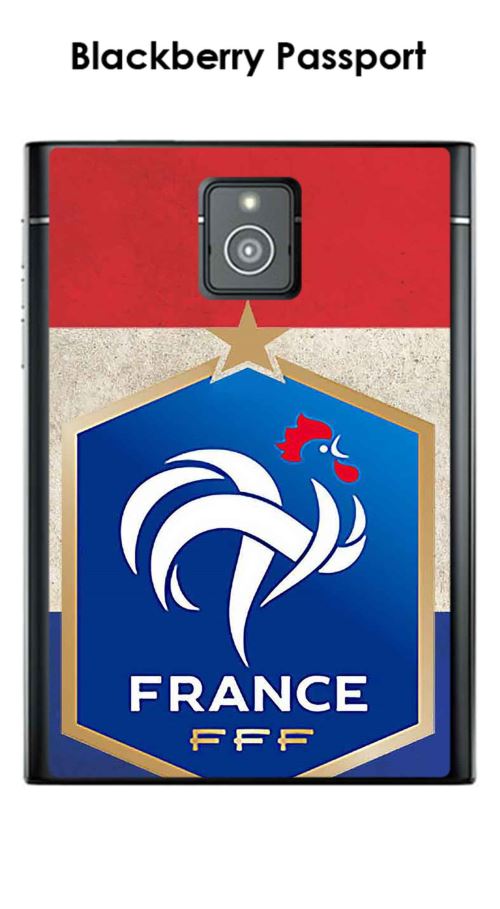 Coque Blackberry Passport design Foot France fond drapeau