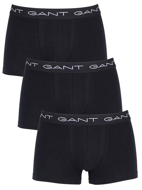 Gant Homme Paquet de 3 coton stretch Essential Trunks, Noir