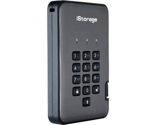 iStorage diskAshur PRO 2 - Vaste schijf - gecodeerd - 4 TB - extern (draagbaar) - USB 3.1 - FIPS 197, 256-bit SHA, 256-bit AES-XTS