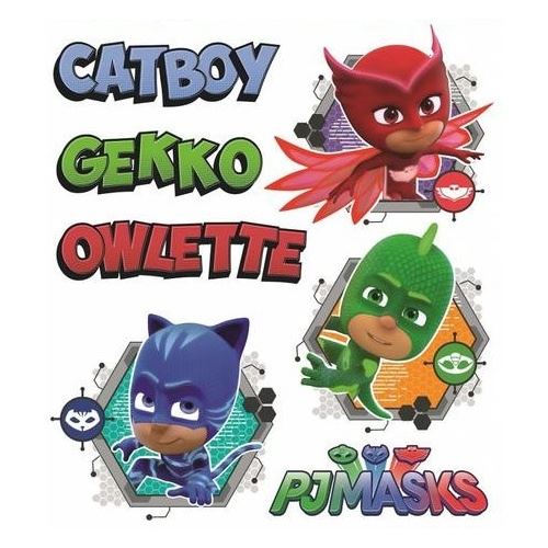 Arditex stickers muraux PJ Masques pyjamas avec noms