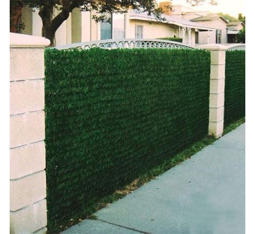 Haie végétale artificielle Lux-2R 140 brins - vert thuya Atout Loisir 24 m vert
