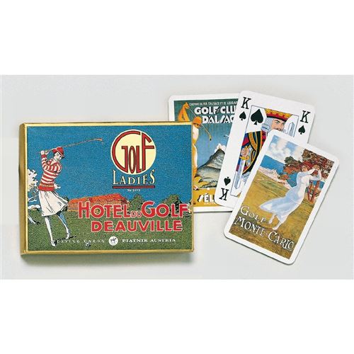 PIATNIK Coffret de 2 jeux de cartes LADIES GOLF Multicolore