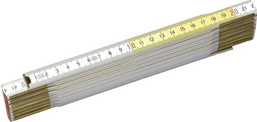 Mètre Pliant Stanley Bois - Blanc et Jeune - 2 M X 15 Mm - 0-35-458