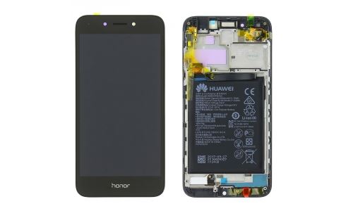 Ecran complet Honor 6A noir assemblé sur châssis