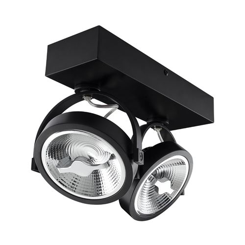 Spot LED 30W CREE en Saillie Orientable AR111 Dimmable Noir Blanc Neutre 4000K 82 mm