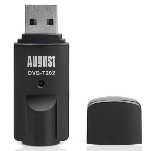 Récepteur TNT HD USB Décodeur et Enregistreur – August DVB-T202 – Tuner TV et Radio pour PC Windows 10, 8, 7 - Contrôle du direct