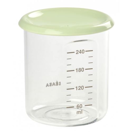 Pot de conservation maxi portion 240 ml light green - beaba