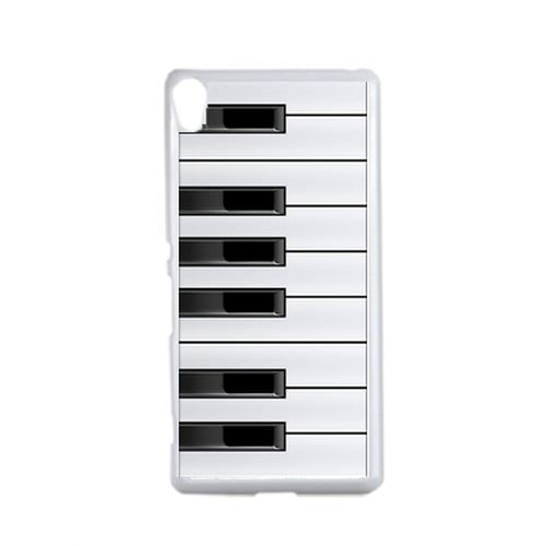 Coque Touche De Piano Noir Et Blanc Compatible Sony Xperia X Transparent