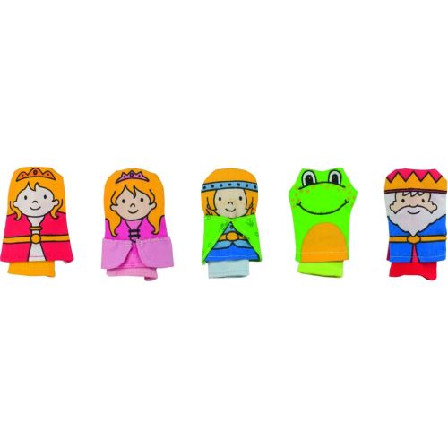 Goki FINGER MARIONNETTES SET Roi Grenouille 5 pièces Hauteur 7 cm