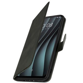 Étui Portefeuille Flip Style Pour HTC Desire 20 Pro - Noir - 3 Fentes Cartes - Protection Caméra - Marque K-S-Trade