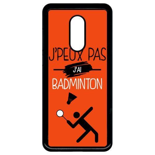 Coque xiaomi redmi 5 plus j peux pas j ai badminton 10