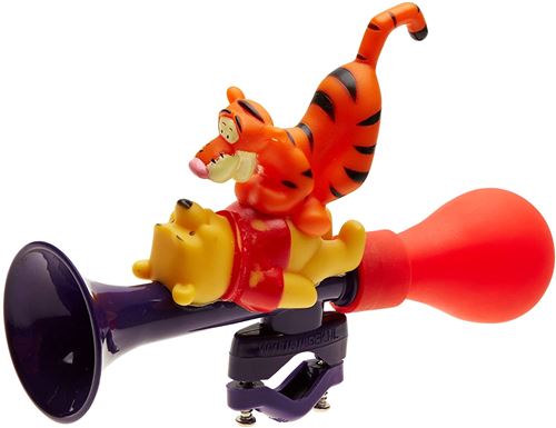 Widek klaxon de vélo Winnie The Pooh18 cm caoutchouc rouge/noir