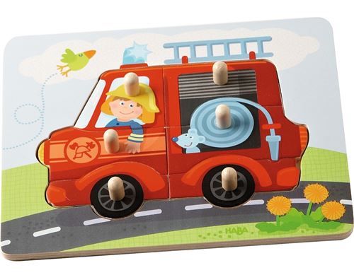 Haba - Inlegpuzzel - Brandweer