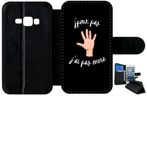 Etui À Rabat Samsung Galaxy J1 (2016) J Peux Pas J Ai Pas Envie