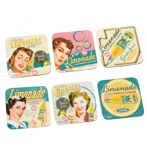 Set de 6 sous-verres Limonade
