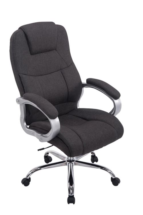 CLP Fauteuil de bureau XL Apoll Tissu , Gris fonc&eacute;