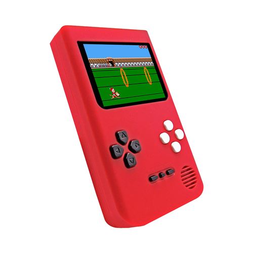 Rétro jeu vidéo de console jeux portable écran 2,4 pouces intégré 216 jeux classiques - Rouge