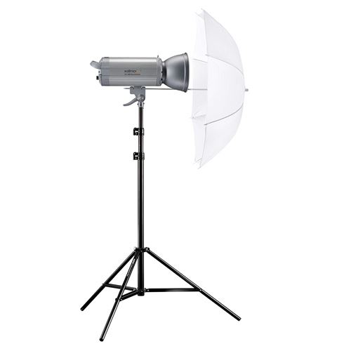 Walimex Pro VC 400 Excellence Kit de flash + Récepteur + Parapluie + Trépied pour Débutante