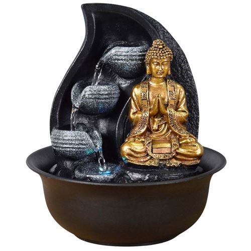 Zen Light - Fontaine relaxante bouddha LED Praya