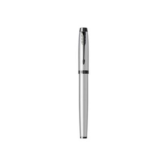 PARKER IM Monochrome Stylo roller, Gris mat, Recharge noire pointe fine, Coffret cadeau