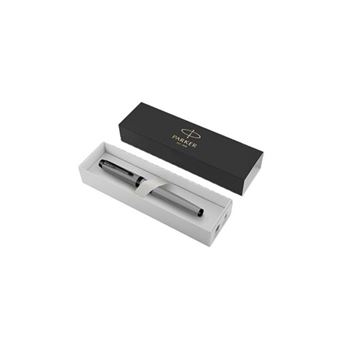 PARKER IM Monochrome Stylo roller, Gris mat, Recharge noire pointe fine, Coffret cadeau