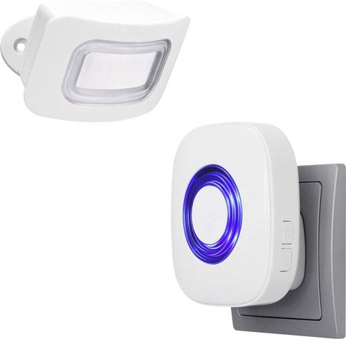 PENTATECH Détecteur de mouvement blanc Set 82 dB FD25 34112
