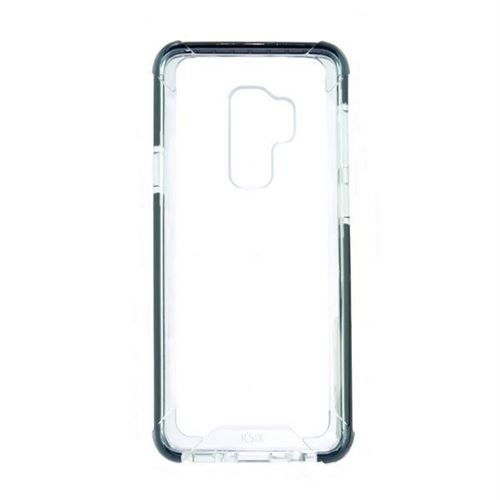 Protection pour téléphone portable Samsung Galaxy S9+ Flex Armor TPU Polycarbonate Noir Transparent