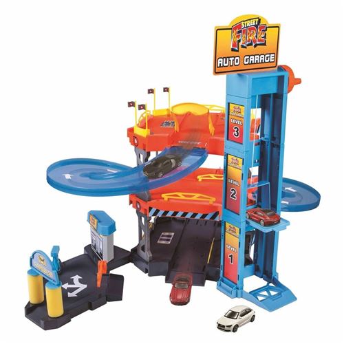 Bburago set de jeu de garage 1Street Fire:43 multicolore