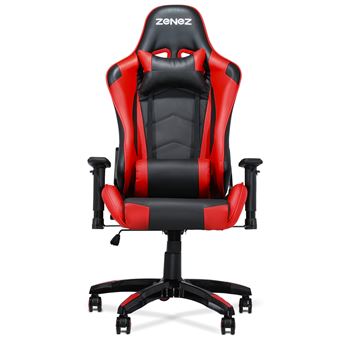 Chaise Gaming Fauteuil De Bureau Rouge Simi Cuir Pivotant Reglable Achat Prix Fnac