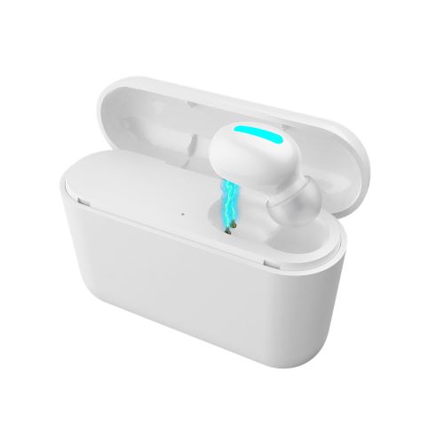 Ecouteurs HBQ-Q32I oreille unique Bluetooth 5.0 Oreillettes Sans Fil TWS Sport Blanc