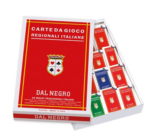 Dal Negro jeu de cartes Regionali39 cm carton/PVC 16 pièces