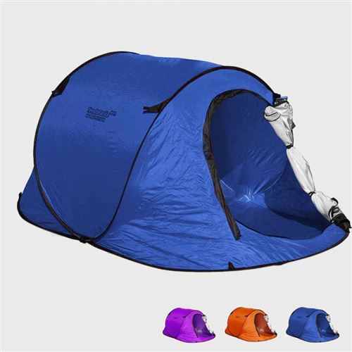 Beach and Garden Design - Tente de plage 2 sièges abri solaire mer camping protection uv TENDAFACILE Xxl, Couleur: Bleu