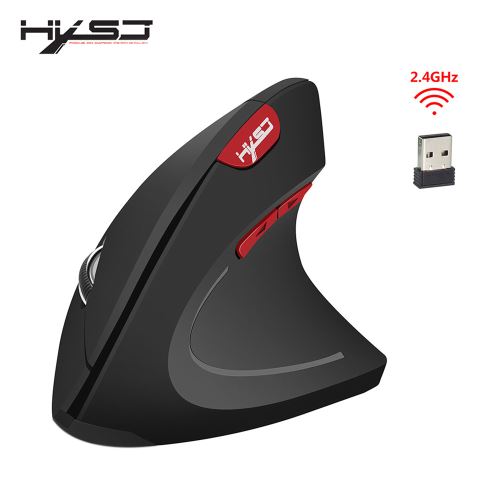 Jeu Souris sans fil 2,4 GHz Conception ergonomique verticale souris 2400dpi Souris USB_onaeatza124