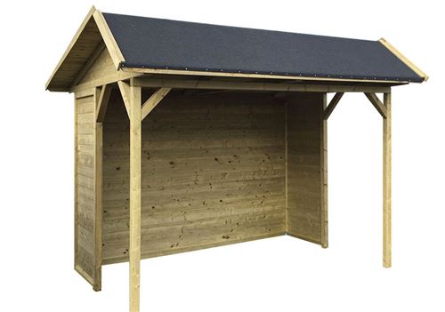 Solid Abri de Jardin en Bois Traité Ronsburg 19 mm - 6 m²