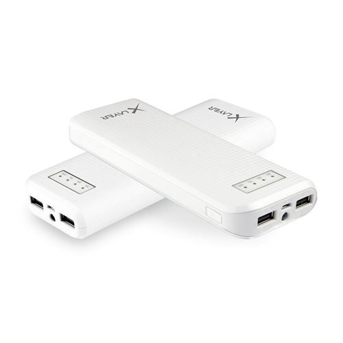 XLayer Powerbank Carbon blanc 15000 mAh