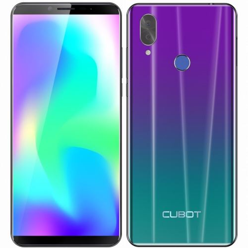 Smartphone Cubot X19 Gradient - 5.93 - Rom 64gb - RAM 4Go - 16 + 2mpx - 8mpx - 4000 Mah - Octa Core - Dual Sim - 4g - Déblocage des empreintes digitales et du visage