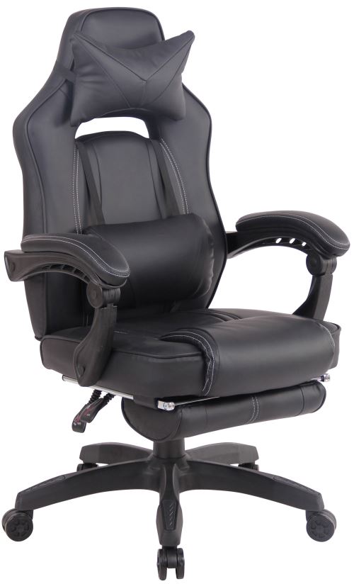 Fauteuil de bureau Heat en Similicuir - chaise de bureau inclinable, Hauteur réglable, Pivotante - Couleur Noir