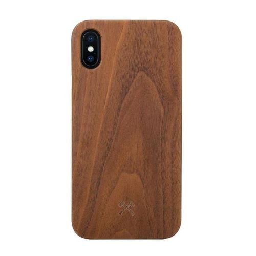 Coque pour iPhone Xs Max en Bois Véritable Noyer Noir Woodcessories EcoCase Classic