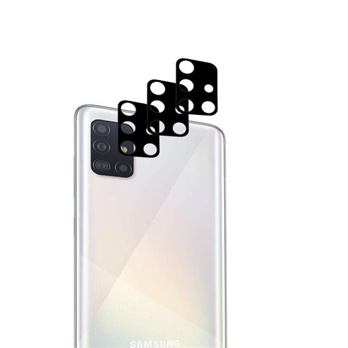 Protection Caméra pour Samsung Galaxy A51 [Lot de 3] Verre Trempe Lentille Appareil Photo Arrière Film Protection Anti Rayure Phonillico®