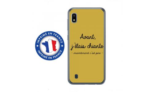 Coque souple pour Samsung Galaxy A10 avec impression Motifs Avant, j'étais chiante or