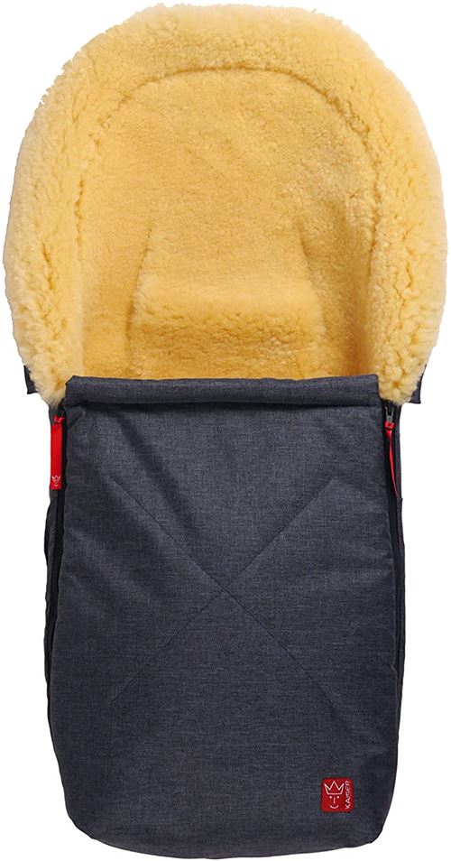 Kaiser Emma Sac de Couchage en Peau d'Agneau Marine Mélange