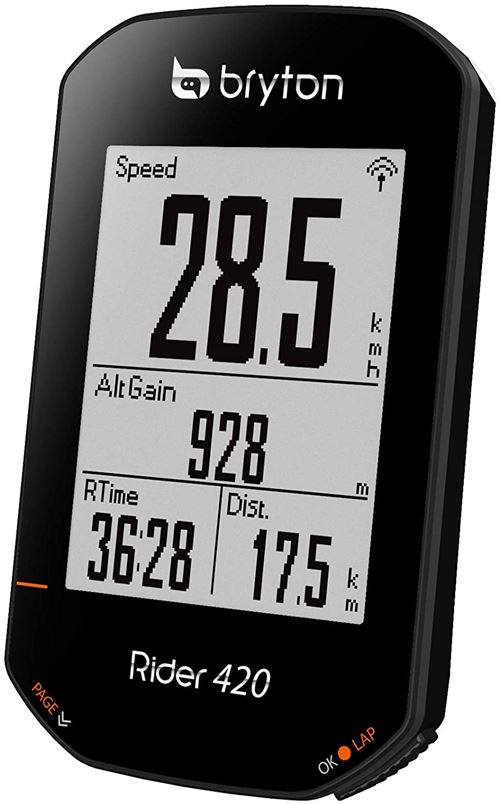 Bryton 420T Rider avec Cadence et Bande Cardio, Noir, 83,9 x 49,9 x 16.9