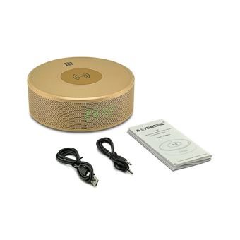 Haut-parleur Bluetooth avec réveil numérique, chargeur sans fil