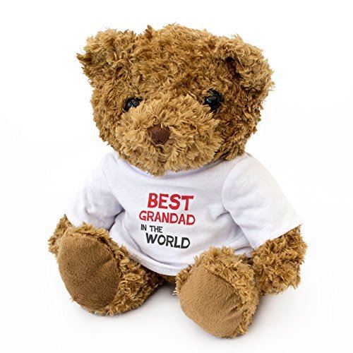 NEW - BEST GRANDAD IN THE WORLD - Teddy Bear - Cute And Cuddly - Gift Present Birthday Xmas