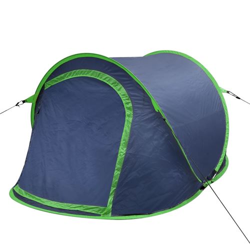 Pop-up tent 2 personen marineblauw / groen