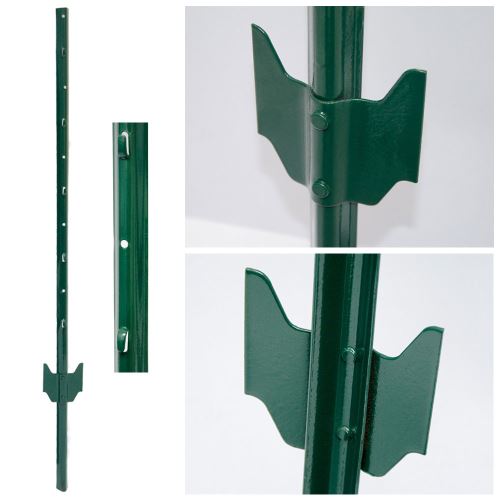 PIQUETS de métal pour soutenir grillages pour jardin Hauteur 140 cm