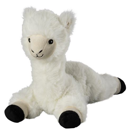 Warmies lama câlin chaud 33 cm blanc