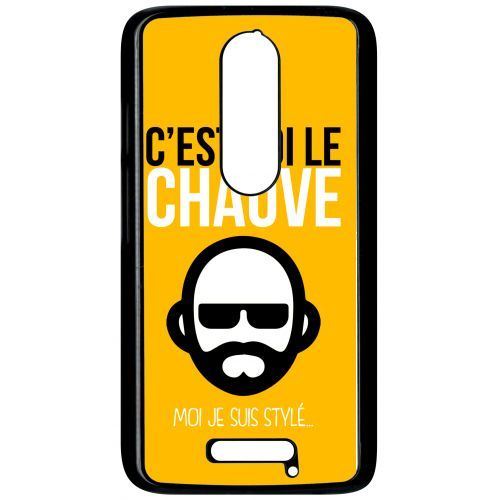 Coque motorola moto x 3 c est toi le chauve moi je suis styl 5